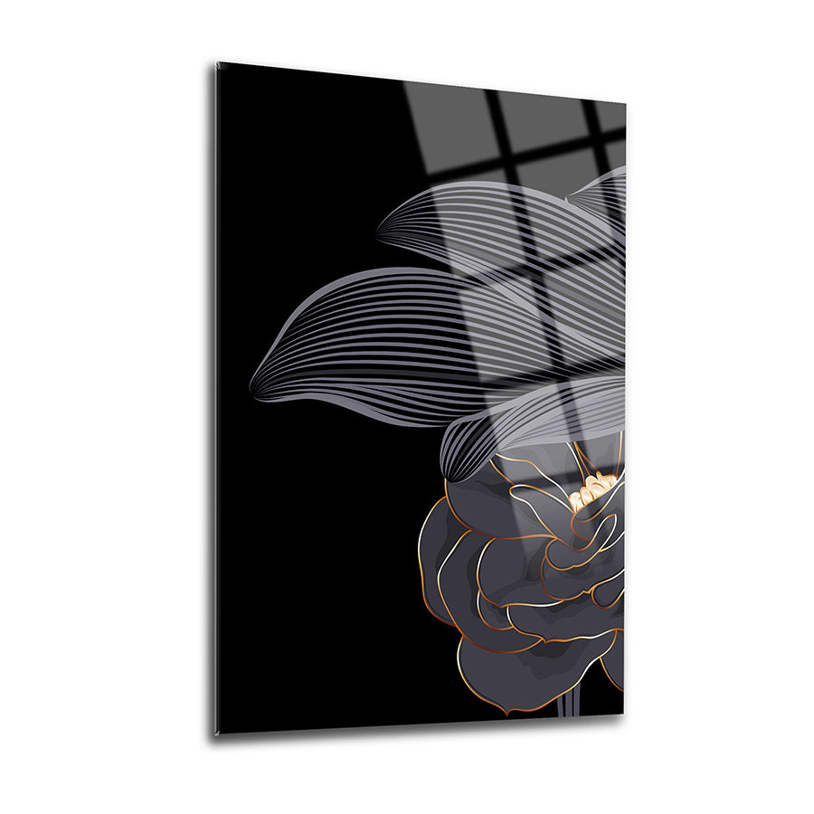 Bahçe Gülü 3'lü set cam tablo, şık tasarım, 4 mm kalınlığında yüksek kaliteli temperli cam.