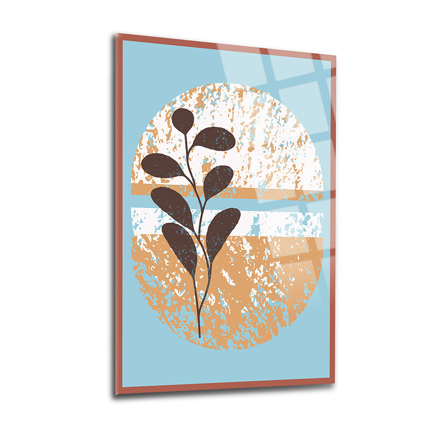 Eskiyen Yapraklar 3'lü Set Cam Tablo - Modern tasarımlı, 4 mm kalınlığında yüksek kaliteli dekoratif tablo.