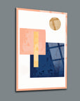 Geometrik Desen-11 Cam Tablo: Modern tasarım, pastel renkler ve UV baskı ile şık dekorasyon.