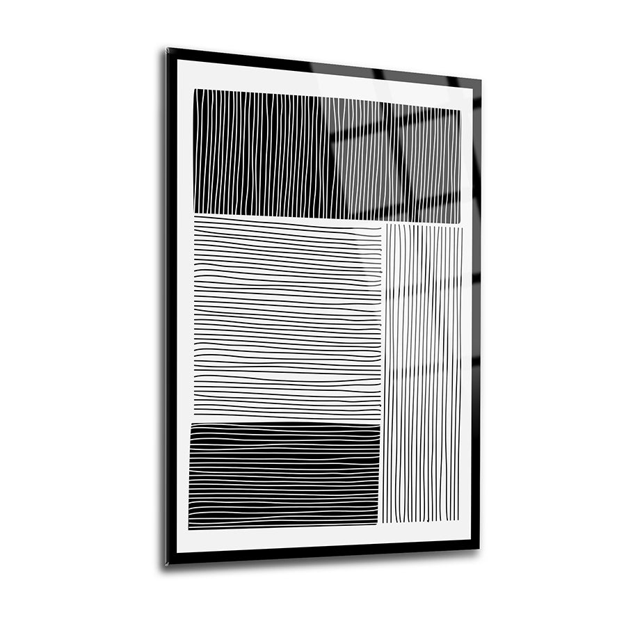 Soyut desenli 3'lü set cam tablo, yüksek kaliteli UV baskı ile tasarlanmıştır.