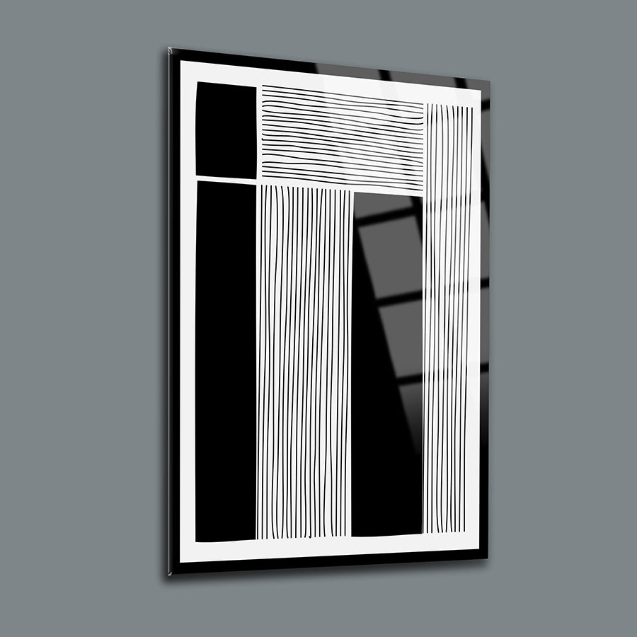 Soyut Desen-9 Cam Tablo, 3'lü set, modern tasarım, yüksek kaliteli UV baskı, dayanıklı temperli cam.