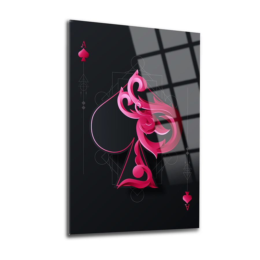 Mor İskambil Kağıtları 3'lü Set Cam Tablo, şık ve dayanıklı tasarım ile ev dekorasyonu için ideal.