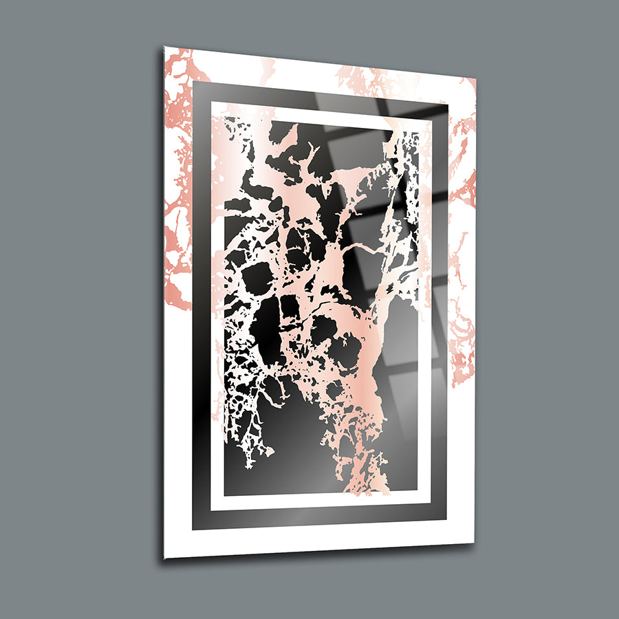 Mermer Desen-5 3'lü Set Cam Tablo, şık ve modern tasarım, UV baskı ile yüksek kaliteli cam yüzey.