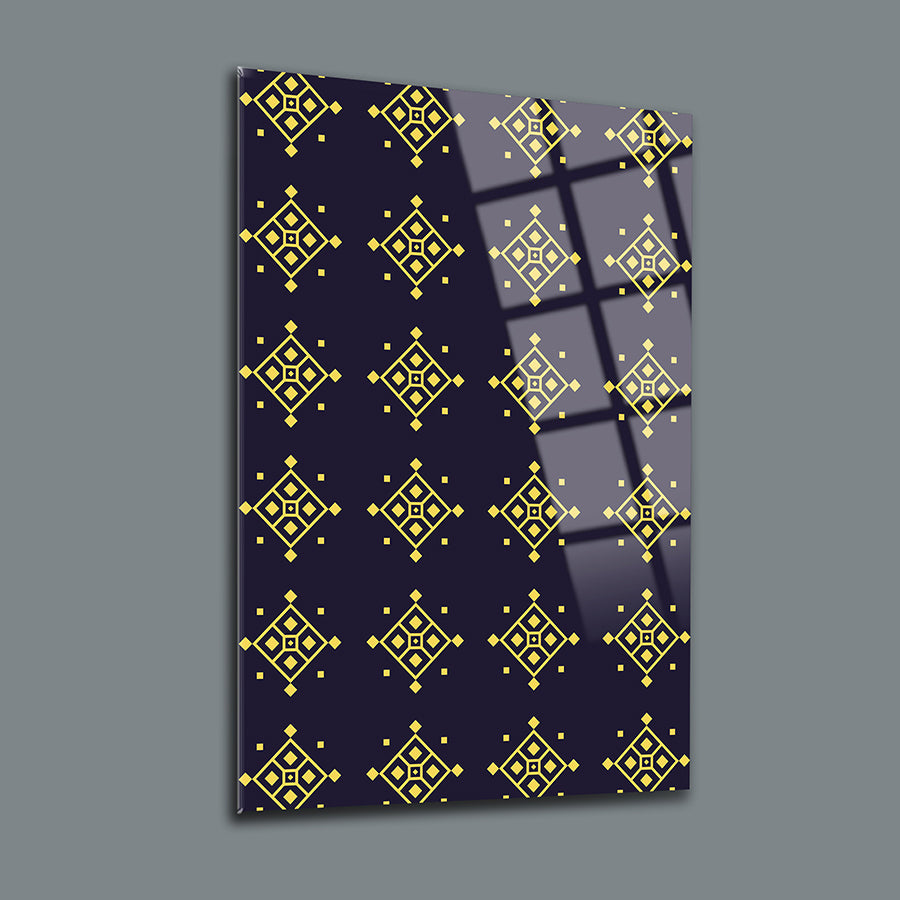 Geometrik Desen-1 3'lü Set Cam Tablo; 4 mm kalın, UV baskılı, modern dekoratif tasarım.