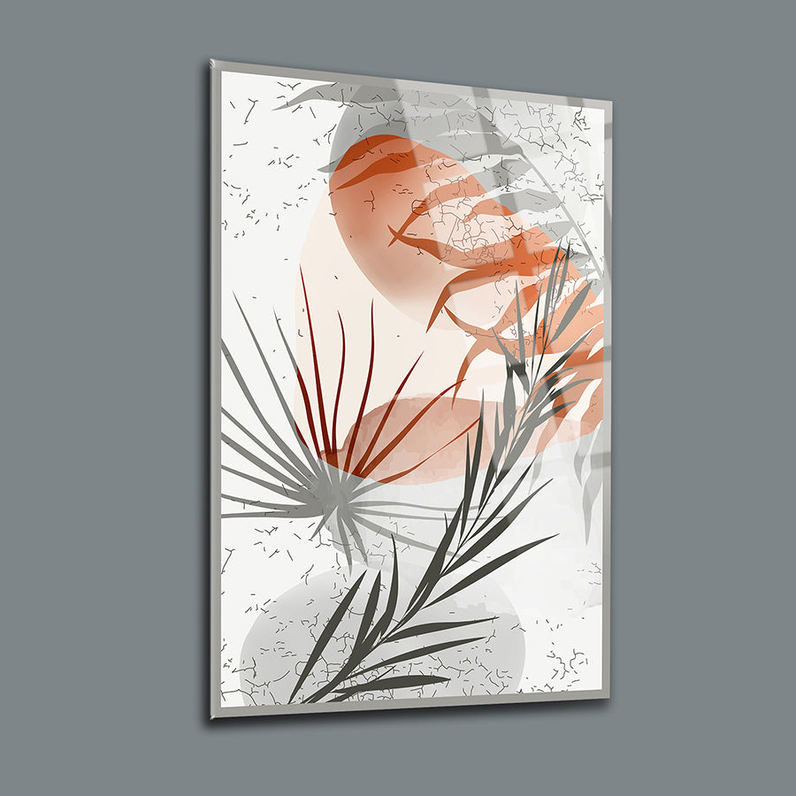 Çatlayan Yapraklar 3'lü Set Cam Tablo; modern tasarımlarla şık dekorasyon seçeneği.