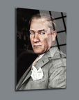 Atatürk 45 Cam Tablo, yüksek kaliteli 4 mm kalınlığında temperli cam tablosu, özel tasarım UV baskı.
