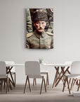 Atatürk 46 Cam Tablo - yüksek kaliteli UV baskı, modern dekorasyon için özel tasarım.