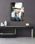 Atatürk 53 Cam Tablo displayed in modern interior, showcasing high-quality glass craftsmanship and design.