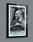 Atatürk Pulu Cam Tablo, UV baskı ile özel tasarlanmış 4 mm kalınlığında temper cam.