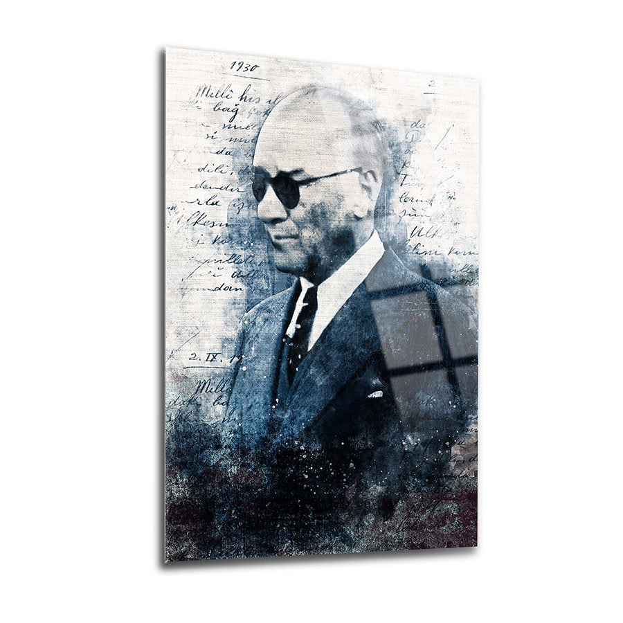 Atatürk 66 Cam Tablo - SRD Concept high-quality glass art with unique UV printing, durable design and special packaging.