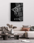 Ötüken Kurdu Cam Tablo, şık tasarım ve dayanıklı cam ile modern oturma odası dekoru.