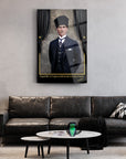 Atatürk 91 Cam Tablo, UV baskı ile tasarlanmış, modern oturma odası dekorasyonunda şık bir parça.
