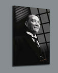 Atatürk 99 Cam Tablo - yüksek kaliteli, temperli cam tablosu, özel UV baskı ile tasarlanmış şık dekor ürün