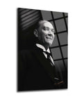 Atatürk 99 Cam Tablo, SRD Concept yüksek kaliteli UV baskı ile tasarlanmış, şık cam tablo.