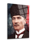 Atatürk 101 Cam Tablo, özel tasarım UV baskılı yüksek kaliteli cam tablomuz.