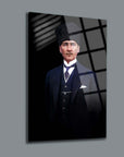 Atatürk 103 Cam Tablo, şık ve modern tasarım, yüksek kaliteli temperlenmiş cam üzerinde UV baskı.