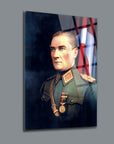 Atatürk 106 Cam Tablo: Yüksek kaliteli temperli cam tablo, özel UV baskı ile tasarlanmış, sağlam ve şık duvar sanatı.