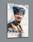 Atatürk 112 Cam Tablo; yüksek kaliteli UV baskı ile tasarlanmış cam tablo, şık ve dayanıklı tasarım.