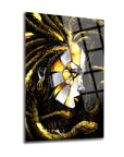 Stheno Cam Tablo with vivid black and gold illustration, featuring a unique design that enhances any modern decor.