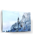Neuschwanstein Castle cam tablo, 4 mm kalın temperli cam, özel UV baskı ile tasarlandı, dayanıklı ve şık dekorasyon.