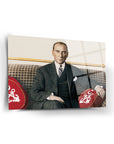 Atatürk 41 Cam Tablo - Şık ve dayanıklı temperli cam tablo, modern tasarım ve UV baskı özelliği ile.
