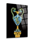 Mısır Vazosu 2 Cam Tablo, zarif tasarım ve yüksek kaliteli temper camdan üretilmiştir.
