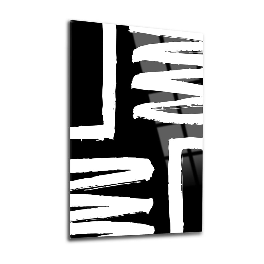 Soyut desenli 3'lü set cam tablo, modern dekorasyon için şık ve dayanıklı tasarım.