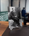 Atatürk 191 Cam Tablo, şık ofis dekoru, yüksek kaliteli temperlenmiş cam, UV baskılı özel tasarım