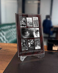 Atatürk 198 Cam Tablo displaying historical images on high-quality tempered glass.
