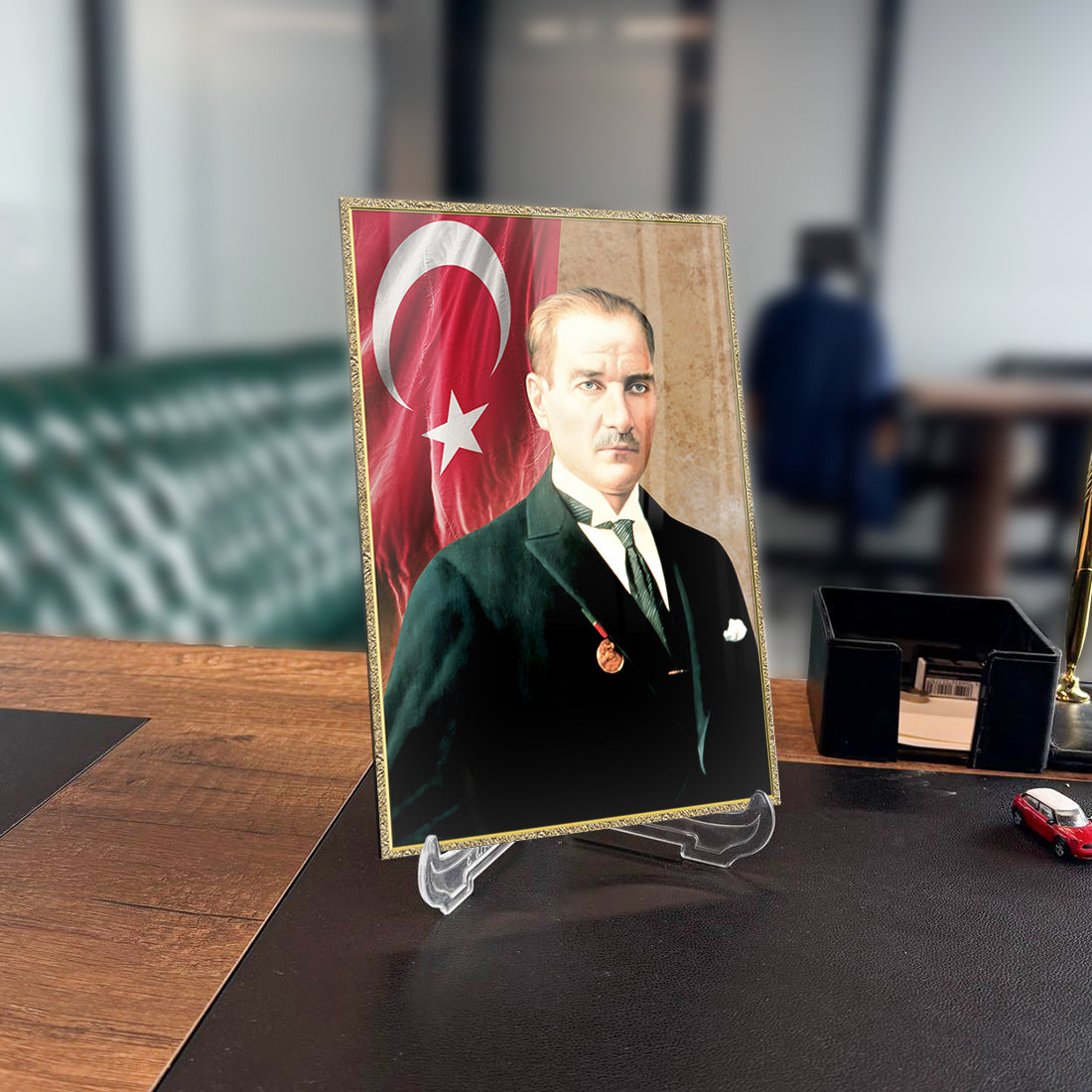 Atatürk 174 Cam Tablo, SRD Concept dekoratif cam tablo, yüksek kaliteli UV baskı ile tasarlandı.