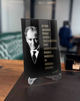 Atatürk 73 Cam Tablo