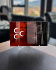 Bozkurt Üç Hilal Atatürk cam tablo, yüksek kaliteli temperli cam ve özel UV baskı ile tasarlanmıştır.