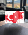Türk Bayrağı 6 Cam Tablo