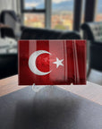 Türk Bayrağı 3 Cam Tablo