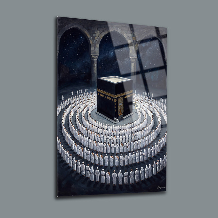 Kabe Tavaf Cam Tablo