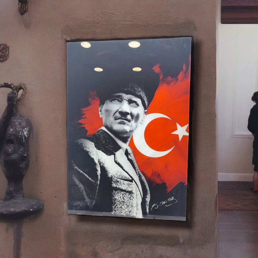 Atatürk 7 Cam Tablo