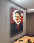 Muhsin Yazıcıoğlu Flag Glass Painting