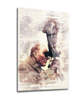 Ataturk 120 Glass Painting