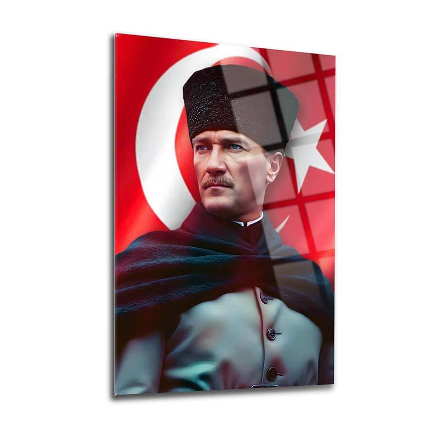 Ataturk Artificial Intelligence 17 Glass Painting