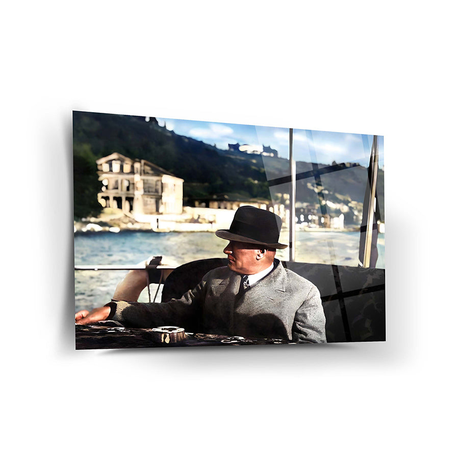 Atatürk 194 Cam Tablo, yüksek kaliteli temperli cam tablo, modern tasarım, UV baskı ile, SRD Concept.