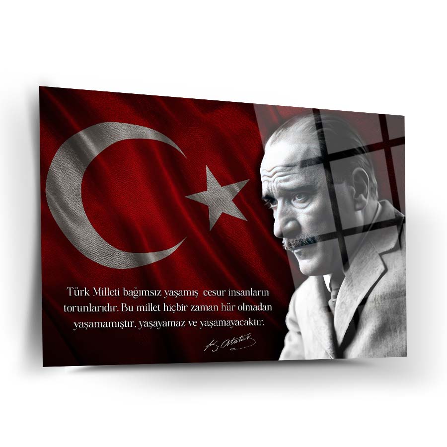 Atatürk 197 Cam Tablo