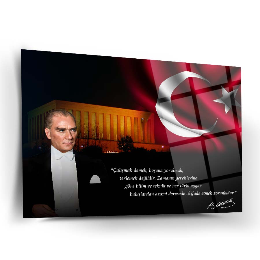 Atatürk 204 Cam Tablo