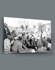 Atatürk 209 Cam Tablo (Cepheye yiyecek götüren devecilerle Ankara Gölbaşı'nda)