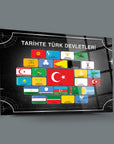 tablo,cam tablo,cam poster,kanvas tablo,duvar dekorasyonu,ev dekorasyonu,srd concept,özel tasarım,kişiye özel tablo,büyük tablo,bayraklar tablo,türk devletleri bayrakları tablo,tarihte türk devletleri bayrakları