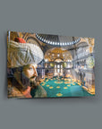 Fatih Sultan Mehmet Ayasofya 1 Cam Tablo, temperli camdan yüksek kaliteli tablo, özel UV baskı ile tasarlanmıştır.