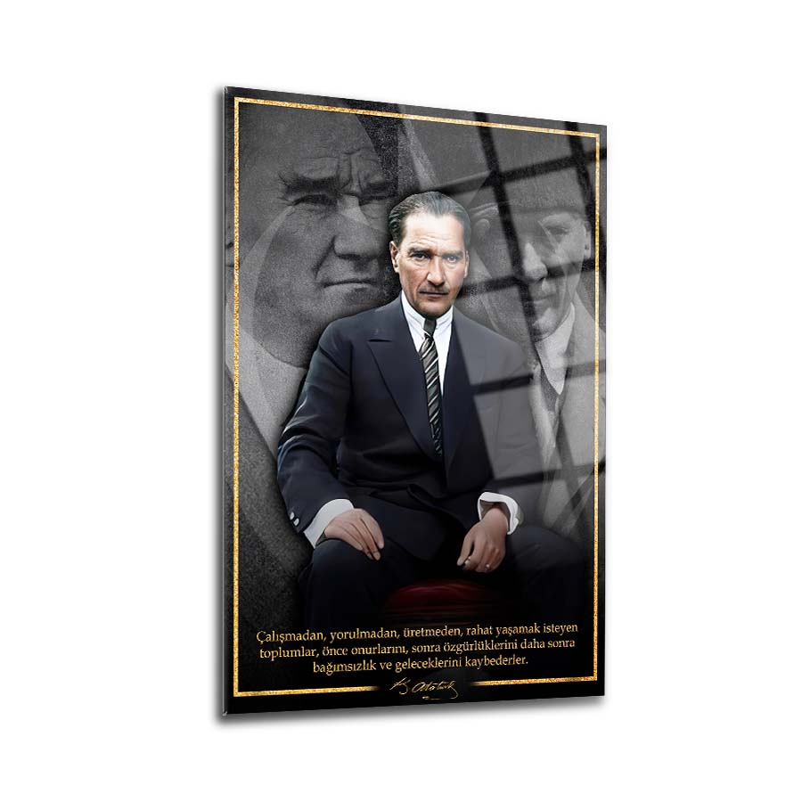 Atatürk 228 Cam Tablo