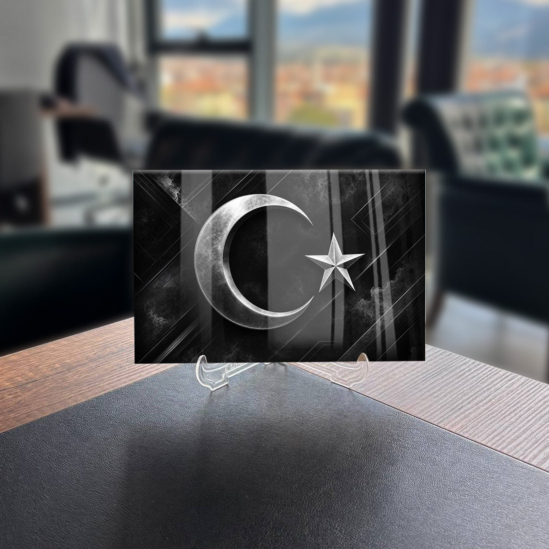 Türk Bayrağı 22 Cam Tablo