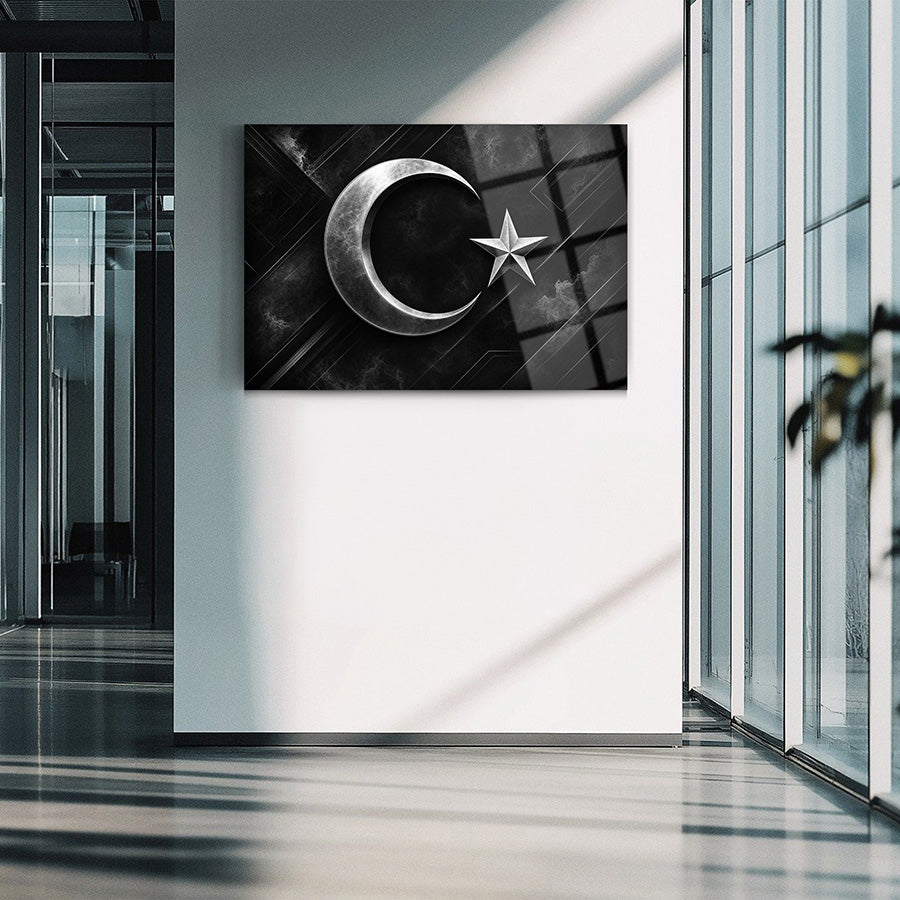 Türk Bayrağı 22 Cam Tablo