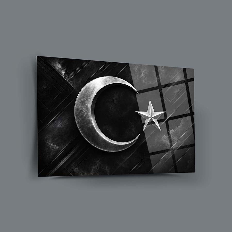 Türk Bayrağı 22 Cam Tablo