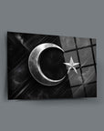 Türk Bayrağı 22 Cam Tablo